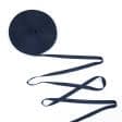 Тканини фурнітура для декоративних виробів - Декоративна кіперна стрічка ялинка т.синя 15 мм