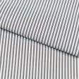 Тканини для одягу - Сорочкова у смужку біло-сіру