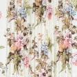 Тканини портьєрні тканини - Декоративна тканина Птахи, квіти  фон крем