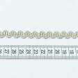Ткани фурнитура и аксессуары для одежды - Тесьма окантовочная Фиджи цвет св. серый, крем, золото 10 мм
