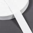 Тканини фурнітура для декора - Тасьма / стропа ремінна стандарт 30 мм біла