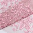 Тканини фурнітура і аксесуари для одягу - Мереживо ніжно-рожеве 24см
