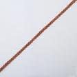 Ткани фурнитура для декора - Тесьма Бриджит узкая цвет св.медь-терракот 8 мм