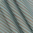 Ткани для портьер - Декоративная ткань Эмили полоса т.беж/бирюза