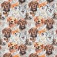 Тканини портьєрні тканини - Декоративна тканина лонета собаки