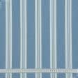 Тканини для скатертин - Декоративна тканина Рустікана смуга широка колір т.блакитний