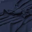 Ткани для блузок - Плательная марлевка жатая темно-синий