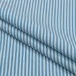 Тканини для штор - Декоративна тканина Рустікана смуга вузька колір т.блакитний