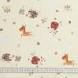 Тканини для дитячого одягу - Фланель білоземельна малюнок 16604-01