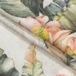 Ткани хлопок - Декоративная ткань Самарканда водяные лилии розовые