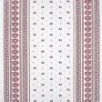 Тканини бавовна - Тканина скатертна  рогожка орнамент маки білий фон