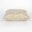 Тканини horeca - Чохол на подушку Новорічний Ніпі листочки колір золото  45х45см (145037)