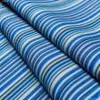 Ткани для мебели - Дралон полоса /JAVIER синяя, голубая, бежевая