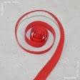 Ткани фурнитура для игрушек - Липучка Велкро пришивная жесткая часть красная 20мм/25м