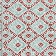 Ткани портьерные ткани - Декоративная ткань лонета Алена /ALENA  ромб красный, зеленый