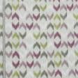 Ткани для портьер - Декоративная ткань лонета Карнел фрез, киви, т.серый