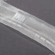 Ткани фурнитура для декора - Тесьма шторная Волна на трубу с кармашками прозрачная КС-1:2  50мм±0.5мм/100м