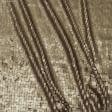 Тканини для суконь - Гіпюр гламур пайєтки бронзовий
