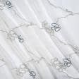 Ткани гардинные ткани - Тюль батист  лючия серый