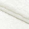 Ткани для декоративных подушек - Велюр жаккард Виченца  белый
