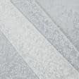 Ткани для штор - Тюль органза  флок Мимоза белый