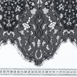 Тканини для спідниць - Гіпюр Версаль з фестоном, купон колір сіро-графітовий