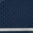 Тканини утеплювачі - Підкладка 190Т термопаяна з синтепоном 100г/м  2см*2см кобальтова (темно-синя)