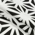 Тканини портьєрні тканини - Декоративна тканина Cамарканда/SAMARCANDA геометрія білий, чорний