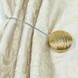 Ткани фурнитура для декора - Магнитный подхват Круг золото d-45 мм на тросике