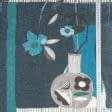 Тканини для костюмів - Трикотаж Irvina купон натюрморт синій/чорний/сірий