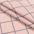 Ткани для постельного белья - Бязь набивная ГОЛД DW клетка розовая