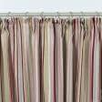 Ткани шторы - Штора Кентуки полоса бордо, розовый, салат 140/270 см (126513)