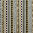 Ткани для тильд - Декоративная ткань жаккард Айрин/AURYN полоса орнамент бежевый, бордовый, желтый