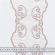 Тканини фурнітура для декора - Декоративне мереживо Лівія молочний,фрез  16 см