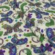 Ткани для детской одежды - Экокоттон бабочки яркие мультиколор