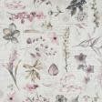 Тканини для скатертин - Тканина з акриловим просоченням Флора квіти рожевий