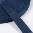 Тканини фурнітура для декоративних виробів - Тасьма / стропа ремінна стандарт 30 мм синя
