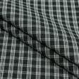 Тканини портьєрні тканини - Декоративна тканина Рустікана клітинка чорна