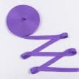 Тканини фурнітура для декоративних виробів - Тасьма / стропа ремінна ялинка 30 мм фіолетова