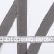 Тканини фурнітура для декора - Тесьма / стропа ремінна ялинка 30 мм колір графіт