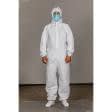Ткани защитные костюмы - Комбинезон защитный многоразовый TYVEK 500 Xpert белый L