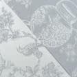 Тканини для штор - Жакард Власта Японський сад, сірий