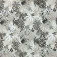 Тканини для декоративних подушок - Декоративна тканина лонета Листя / ADAN сірий, бежевий