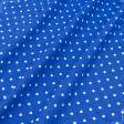 Тканини для м'яких іграшок - Декоративна тканина в горох СЕВІЛЛА / SEVILLA / синій