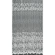 Ткани тюль - Тюль вишивка  Завиток  молочный с блеском 300/270 см  з фестоном (175659)
