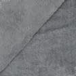Ткани трикотаж - Флис велсофт серый
