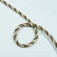 Тканини шнур декоративний - Шнур Базель колір бежево-коричневий d=10мм