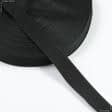 Тканини фурнітура і аксесуари для одягу - Репсова стрічка чорна 20 мм