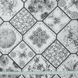 Ткани для римских штор - Декоративная ткань лонета Дебби плитка серый