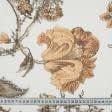 Ткани гардинные ткани - Тюль кисея Рамас/ RAMAS молочная цветы карамельные